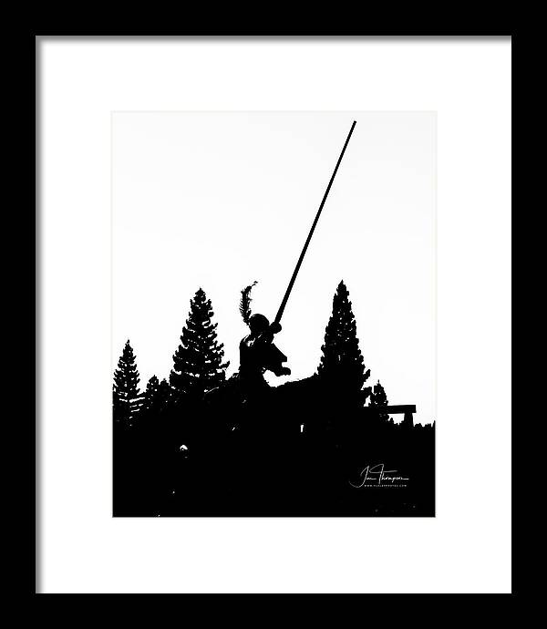 Equine Framed Print featuring the photograph Knight Silhouette by Jim Thompson