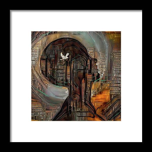 Abstract Framed Print featuring the digital art Knowledge by Bruce Rolff