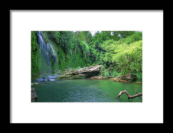 Waterfall Framed Print featuring the photograph Kursunlu Waterfall near Antalya by Sun Travels