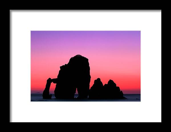 Landscape Framed Print featuring the photograph La Catedral by Natura Argazkitan