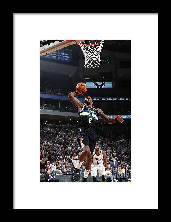 Eric Bledsoe Framed Print featuring the photograph La Clippers V Milwaukee Bucks by Gary Dineen