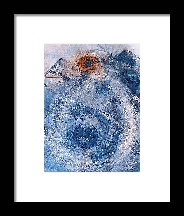 Abstract Framed Print featuring the painting La Donna del Lago by 'REA' Gallery