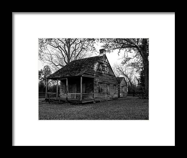 Black And White Framed Print featuring the photograph La Maison Beausoleil by Jerry Connally