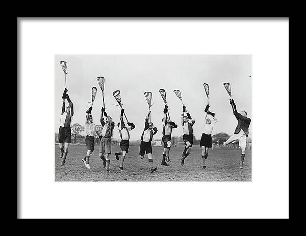 Education Framed Print featuring the photograph Lacrosse Practice by Reg Speller