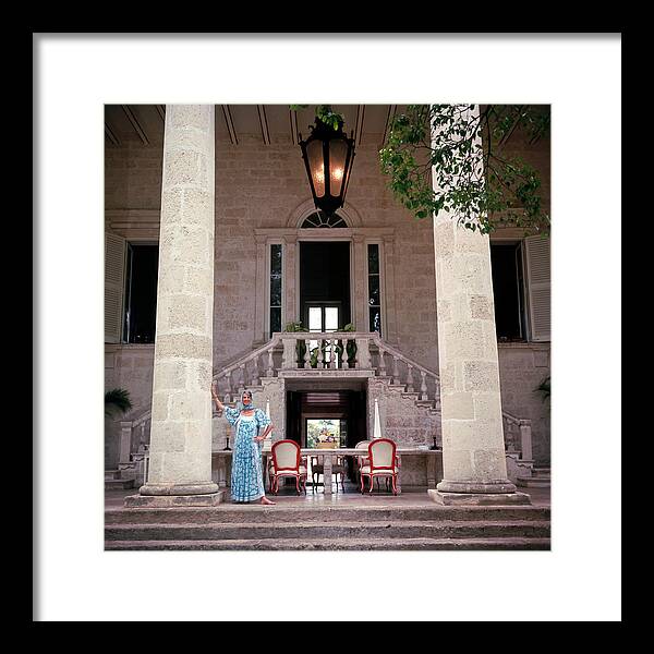 Barbados Framed Print featuring the photograph Lady Of The Manor by Slim Aarons