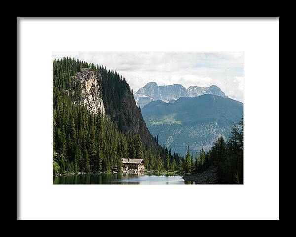 Scenics Framed Print featuring the photograph Lake Agnes Teahouse by John Elk Iii