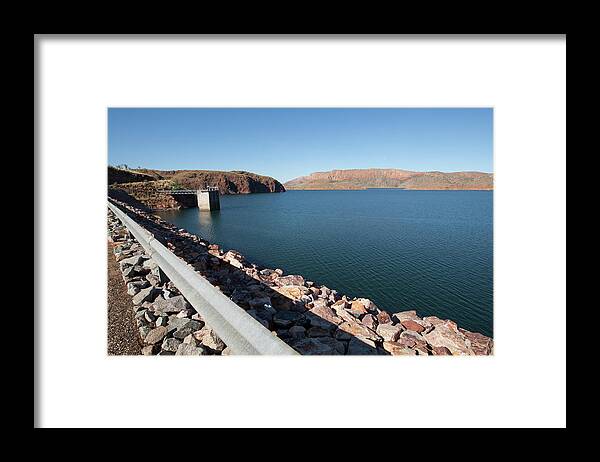 Australasia Framed Print featuring the photograph Lake Argyle Reservoir, Part Of Ord River Irrigation Scheme. by Rick Price / Naturepl.com