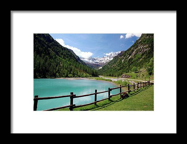 Tranquility Framed Print featuring the photograph Lake In Italian Alps by Matteo Colombo