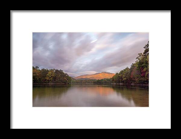 Storm Framed Print featuring the photograph Lake Santeetlah Sunrise by Joe Leone