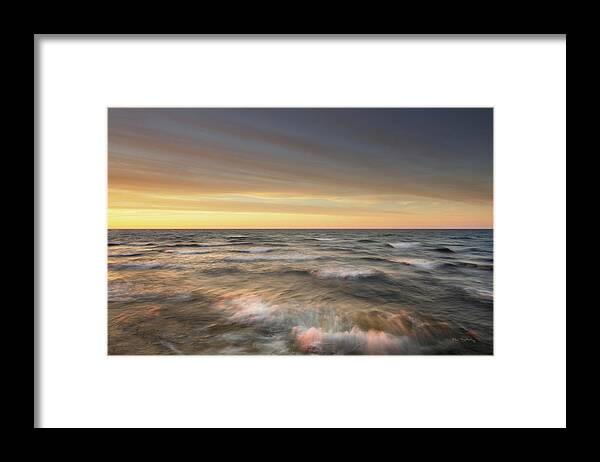 Great Lakes Framed Print featuring the photograph Lake Superior Waves by Alan Majchrowicz