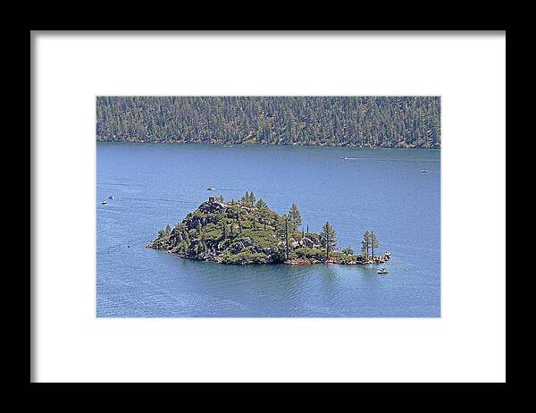 Lake Tahoe Framed Print featuring the photograph Lake Tahoe - Fannette Island by Richard Krebs
