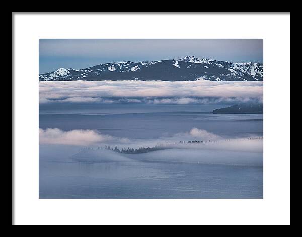 Lake Framed Print featuring the photograph Lake Tahoe Inversion by Martin Gollery