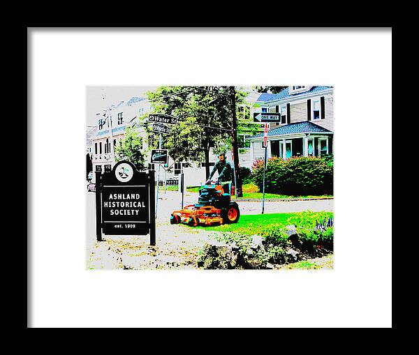 Landscaper Framed Print featuring the digital art Landscaper by Cliff Wilson