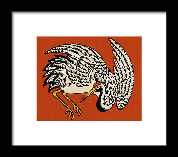 Animal Framed Print featuring the drawing Large Bird by CSA Images
