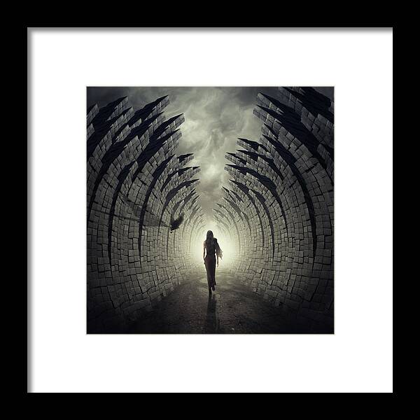 Tunnel Framed Print featuring the photograph Last Exodus by Hardibudi