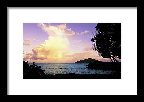Sunset Framed Print featuring the photograph Last Rainbow of the Day by Climate Change VI - Sales