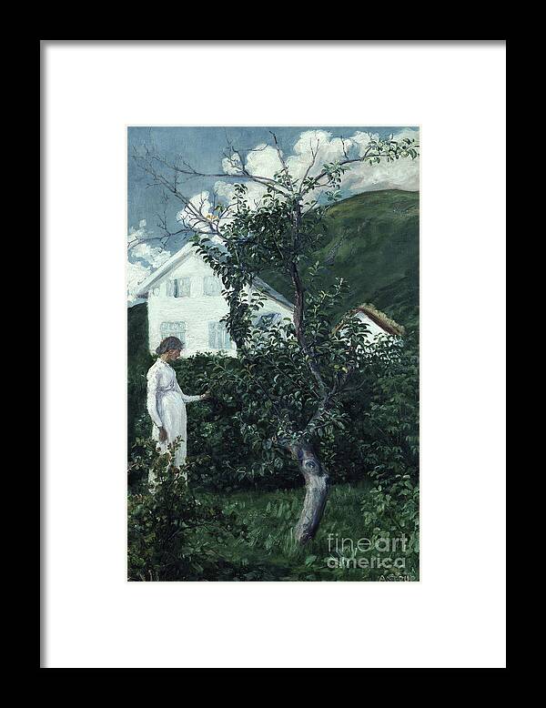 Astrup Framed Print featuring the painting Last Summer Days, Circa 1911 by Nikolai Astrup