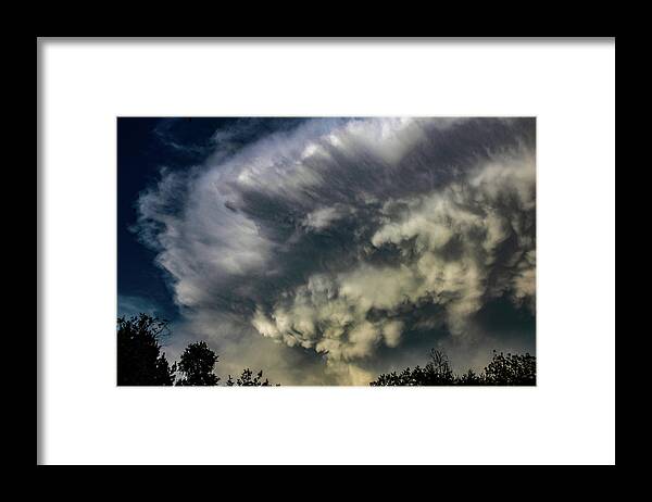 Nebraskasc Framed Print featuring the photograph Late Afternoon Nebraska Thunderstorms 077 by Dale Kaminski