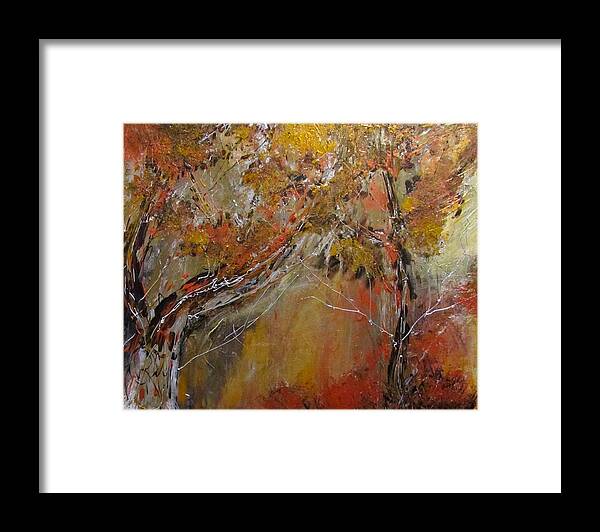 Fall Framed Print featuring the painting Late Fall by Barbara O'Toole