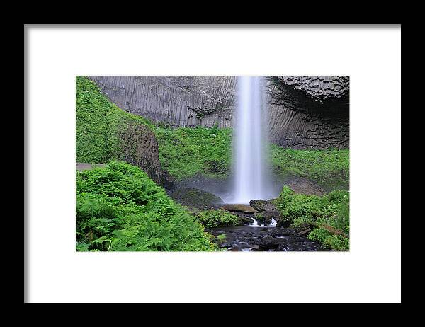 Scenics Framed Print featuring the photograph Latourell Falls by Aimintang