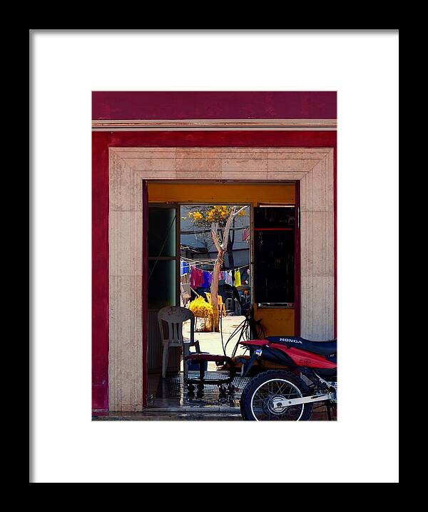 Door Framed Print featuring the photograph Layers of Life by Debra Grace Addison