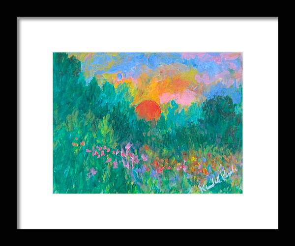 Kendall Kessler Framed Print featuring the painting Layers of Light by Kendall Kessler
