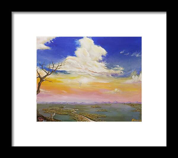 Icarus Framed Print featuring the painting Learning The Hard Way by James Andrews