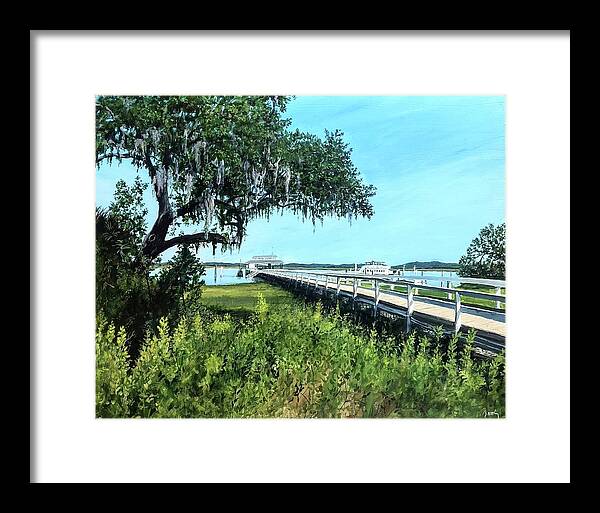 Daufuskie Island Framed Print featuring the painting Leaving For Now by William Brody