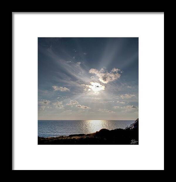 Endre Framed Print featuring the photograph Lebanon Border Sunset by Endre Balogh