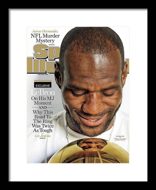 Magazine Cover Framed Print featuring the photograph LeBron Exclusive Sports Illustrated Cover by Sports Illustrated