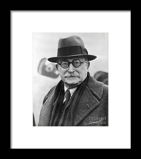People Framed Print featuring the photograph Leon Blum In Head And Shoulders Picture by Bettmann