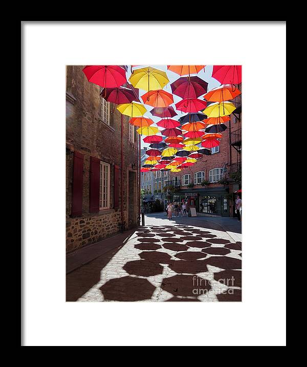 Umbrellas Framed Print featuring the photograph Let it Rain 1 by Diana Rajala