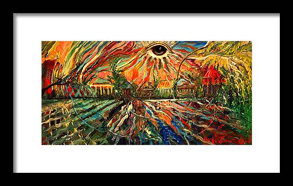 New Orleans Framed Print featuring the painting Let Love Shine by Amzie Adams