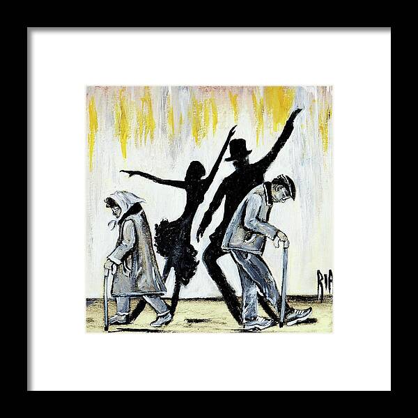 Love Framed Print featuring the painting Lets Get Back To THIS by Artist RiA