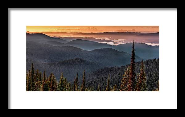 Idaho Scenics Framed Print featuring the photograph Lewis and Clark Route 2 by Leland D Howard