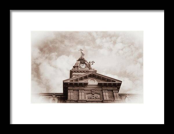 Courthouse Framed Print featuring the photograph Licking County Courthouse by Tom Mc Nemar