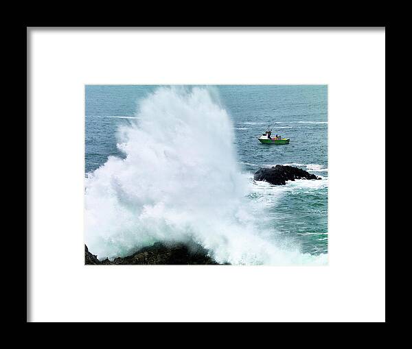 Blue Framed Print featuring the photograph Life at Sea by Leland D Howard