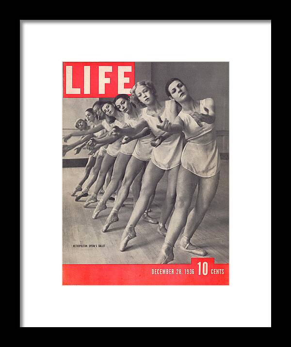 Ballet Framed Print featuring the digital art LIFE Cover: December 28, 1936 by Alfred Eisenstaedt