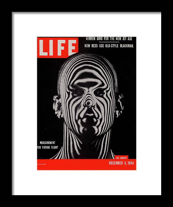 Helmet Framed Print featuring the digital art LIFE Cover: December 6, 1954 by Ralph Morse