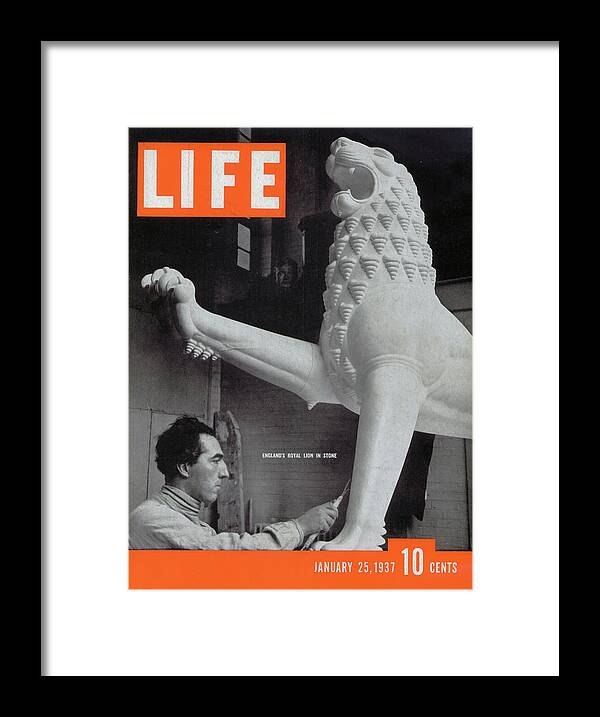 Royal Framed Print featuring the digital art LIFE Cover: January 25, 1937 by Pictures Inc.