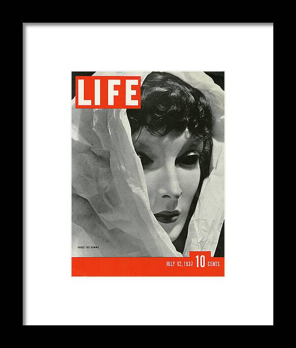 Saks Fifth Ave Framed Print featuring the digital art LIFE Cover: July 12, 1937 by Alfred Eisenstaedt