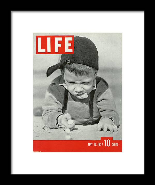 Boy Framed Print featuring the photograph LIFE Cover: May 10, 1937 by Life