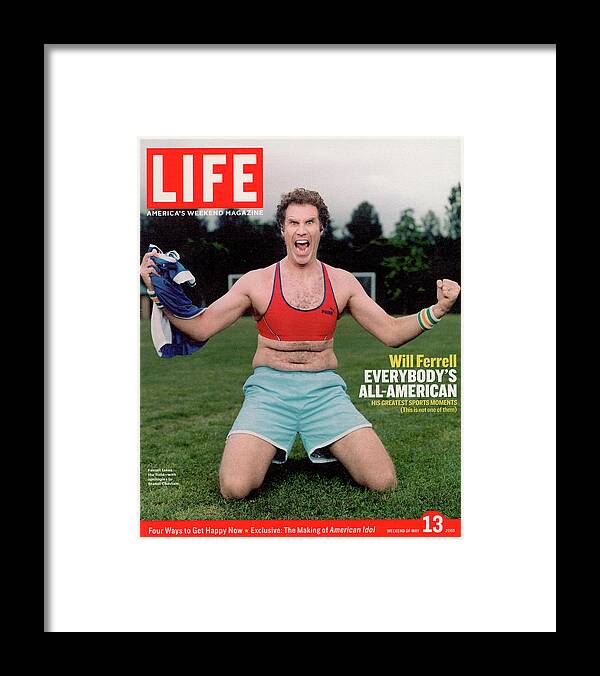 Will Ferrell Framed Print featuring the photograph LIFE Cover: May 13, 2005 by Jeff Riedel