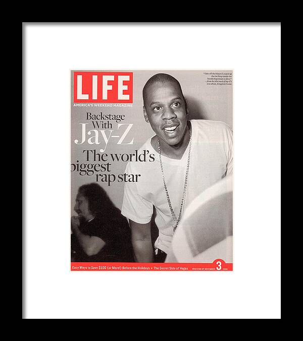 Jay-z Framed Print featuring the photograph LIFE Cover: November 3, 2006 by Ben Watts