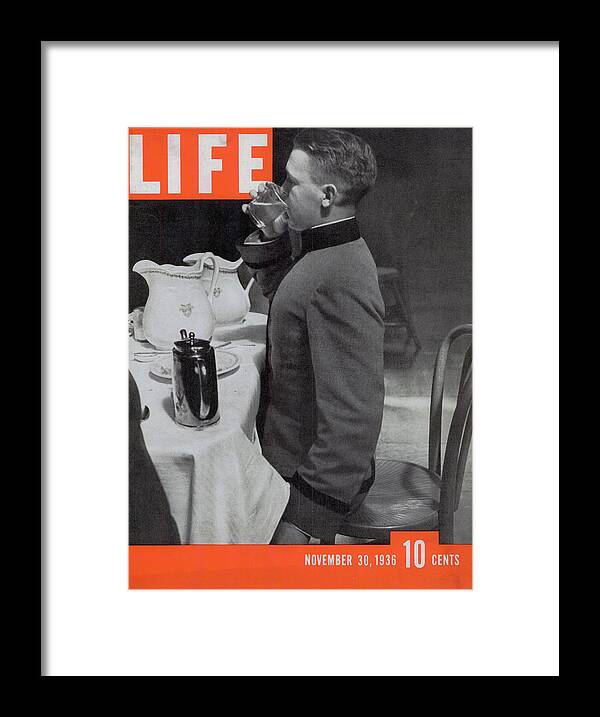 Cadet Framed Print featuring the photograph LIFE Cover: November 30, 1936 by Alfred Eisenstaedt