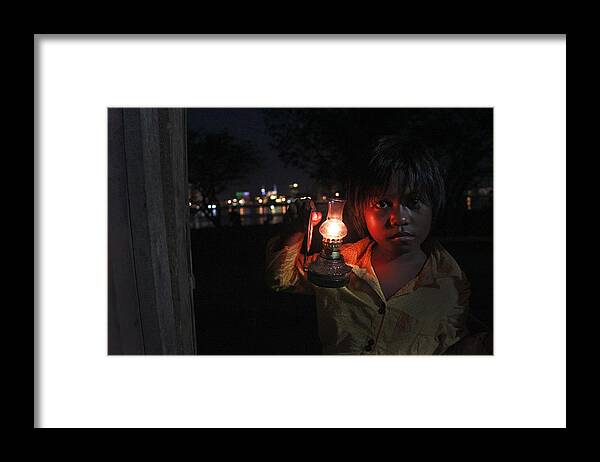 Light Framed Print featuring the photograph Light In The Corner City by Arfah Aksa