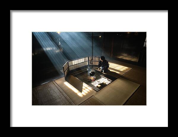Light Framed Print featuring the photograph Light Shower by Takeshi Mitamura