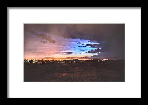 Laramie Framed Print featuring the photograph Lights of Laramie by Chance Kafka