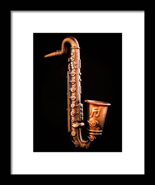Sax Framed Print featuring the photograph Li'l Saxophone 3 by Anamar Pictures
