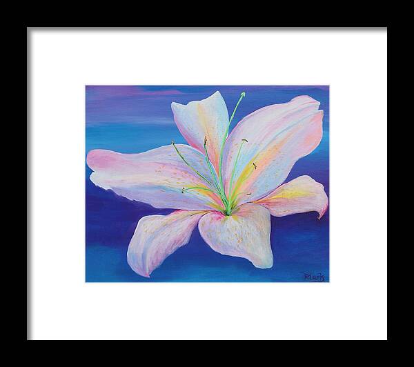 Lily Framed Print featuring the painting Lily G by Robert Clark